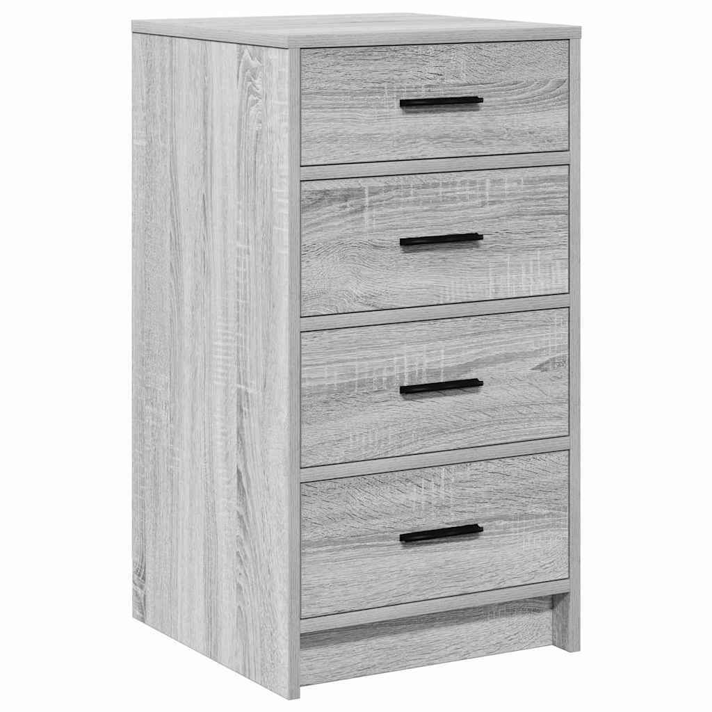 Table de Toilette 3 pc Gris 40 x 41 x 135 cm Bois d'ingénierie - XIOS