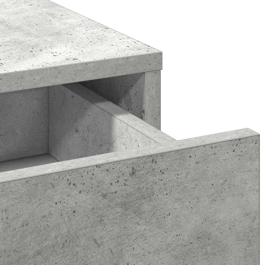 Table de Toilette 3 pc Gris 40 x 41 x 135 cm Bois d'ingénierie - XIOS