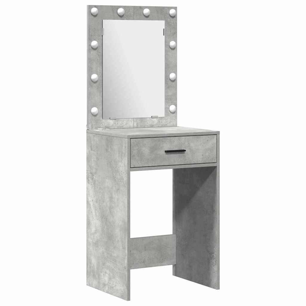 Table de Toilette 3 pc Gris 40 x 41 x 135 cm Bois d'ingénierie - XIOS
