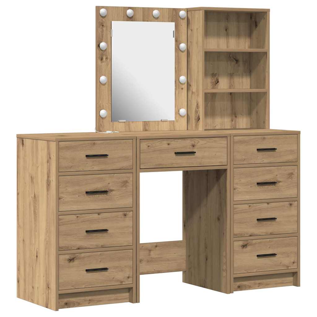 Table de Toilette 3 pc Marron 40 x 41 x 135 cm - XIOS