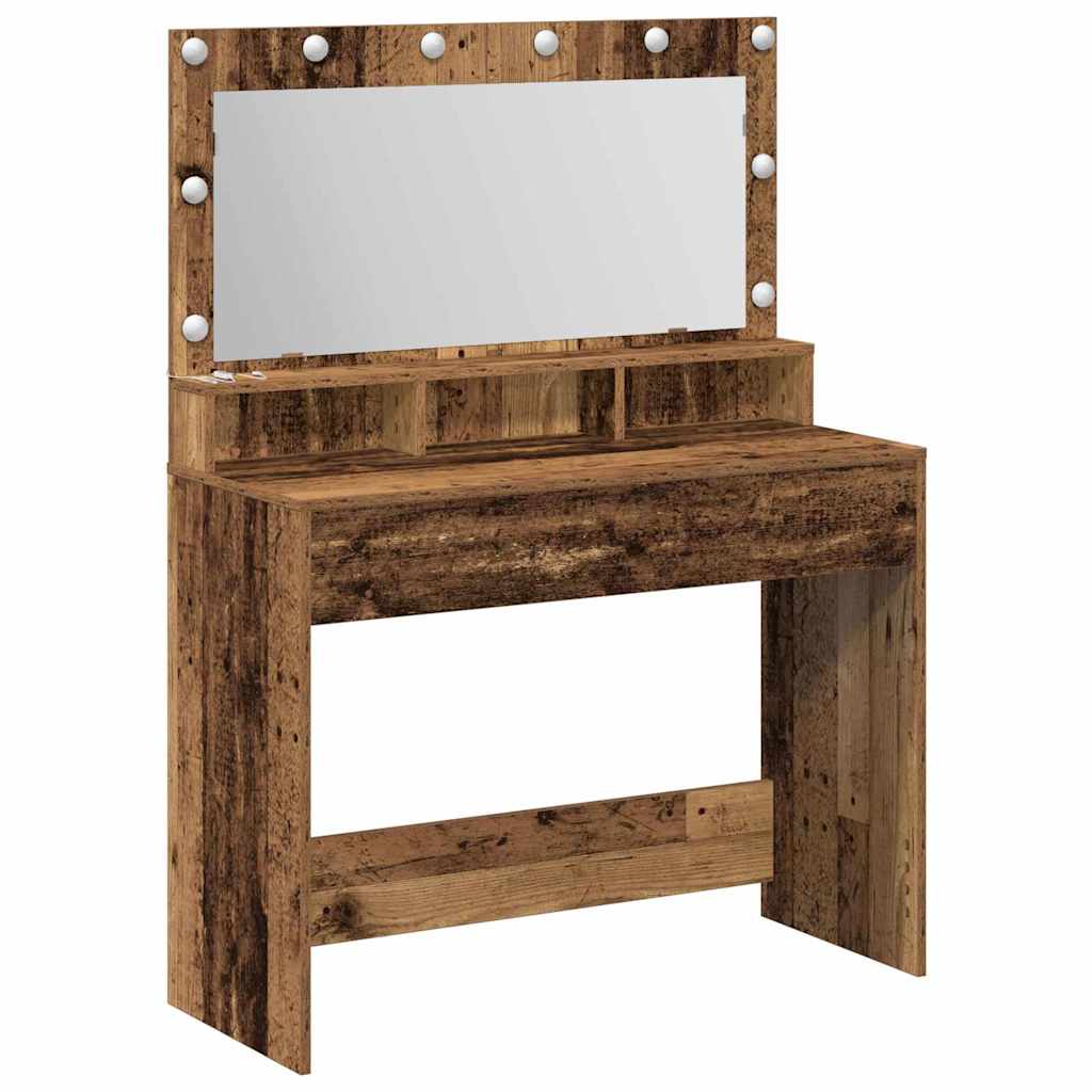 Table de Toilette Bois ancien 100 x 41 x 135 cm - XIOS