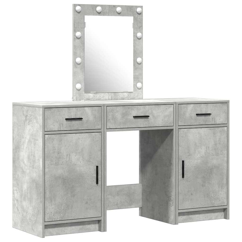 Table de Toilette Gris 50 x 41 x 135 cm Bois d’ingénierie - XIOS
