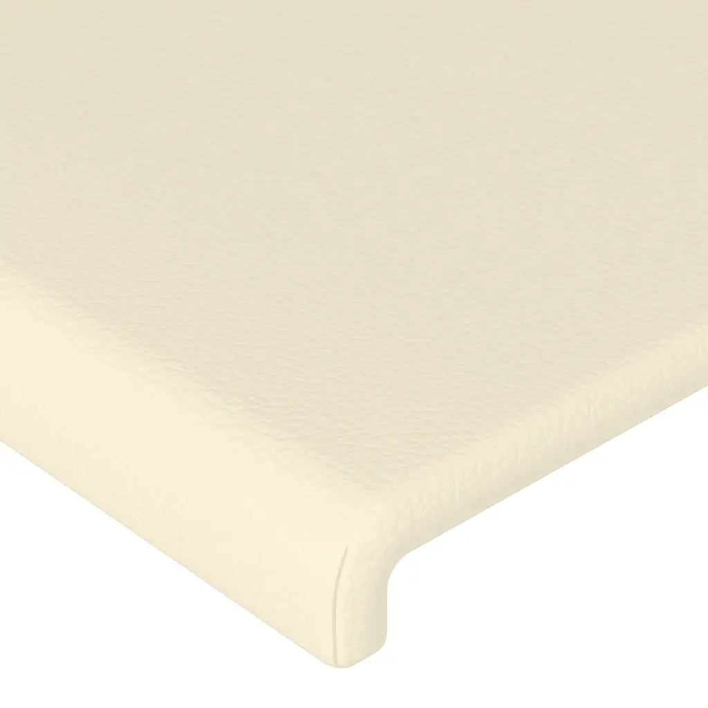 Sommier à lattes de lit avec matelas Crème 180x200cm Similicuir - XIOS