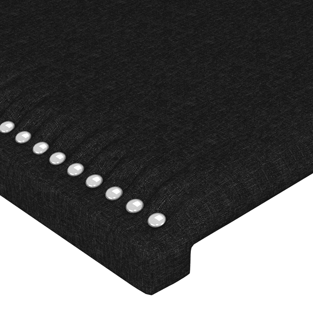 Sommier à lattes de lit avec matelas Noir 100x200 cm Tissu