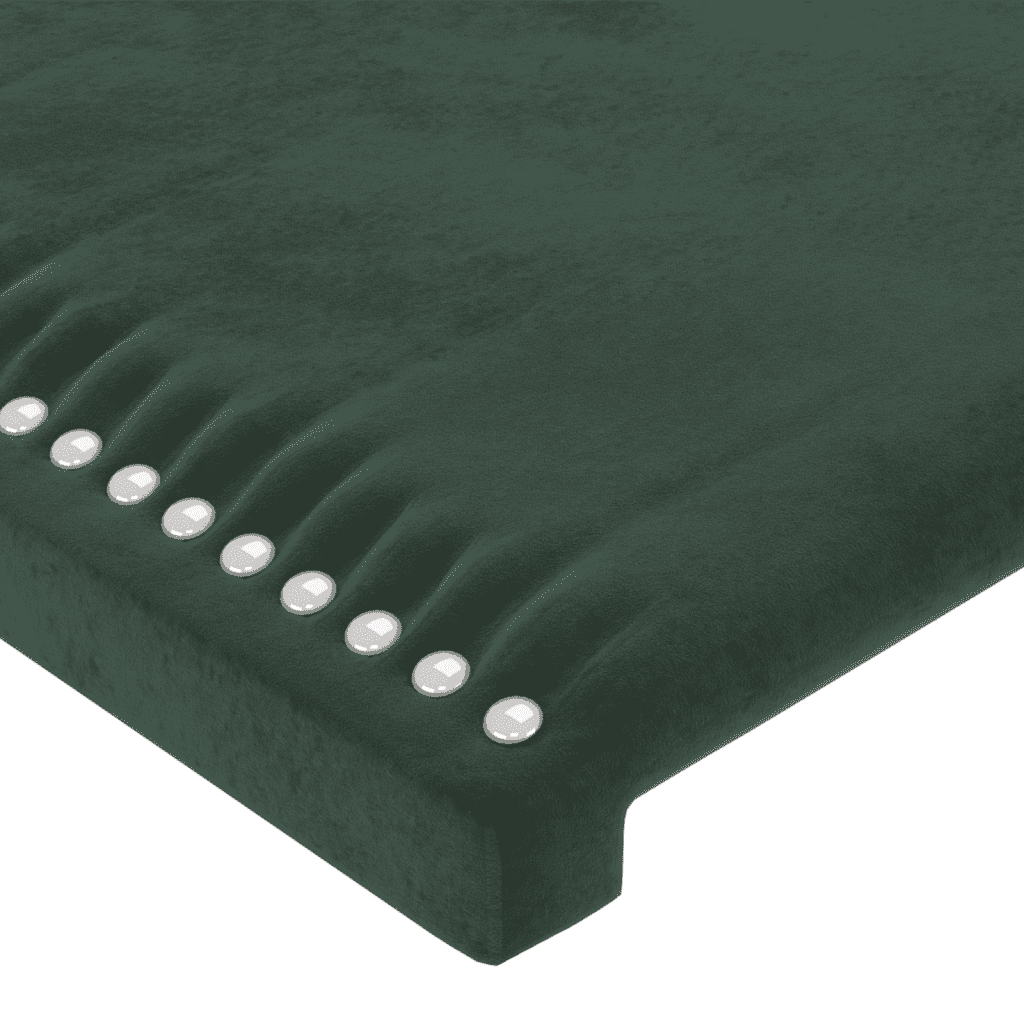 Sommier à lattes de lit avec matelas Vert foncé 100x200 cm
