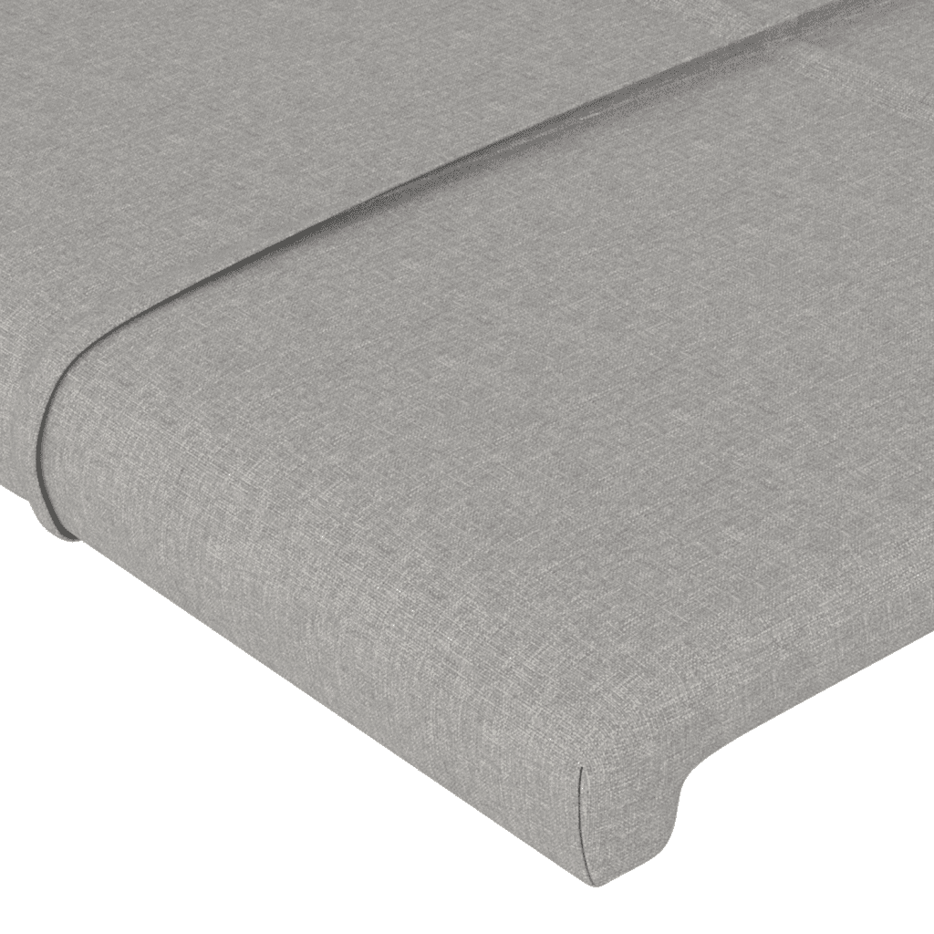 Sommier à lattes de lit avec matelas Gris clair 120x200cm Tissu