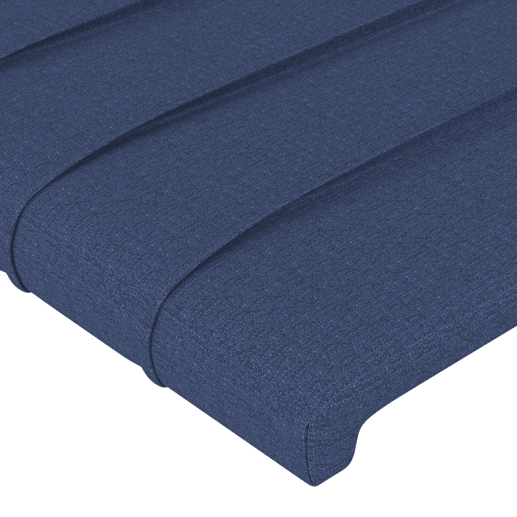 Sommier à lattes de lit avec matelas Bleu 80x200 cm Tissu