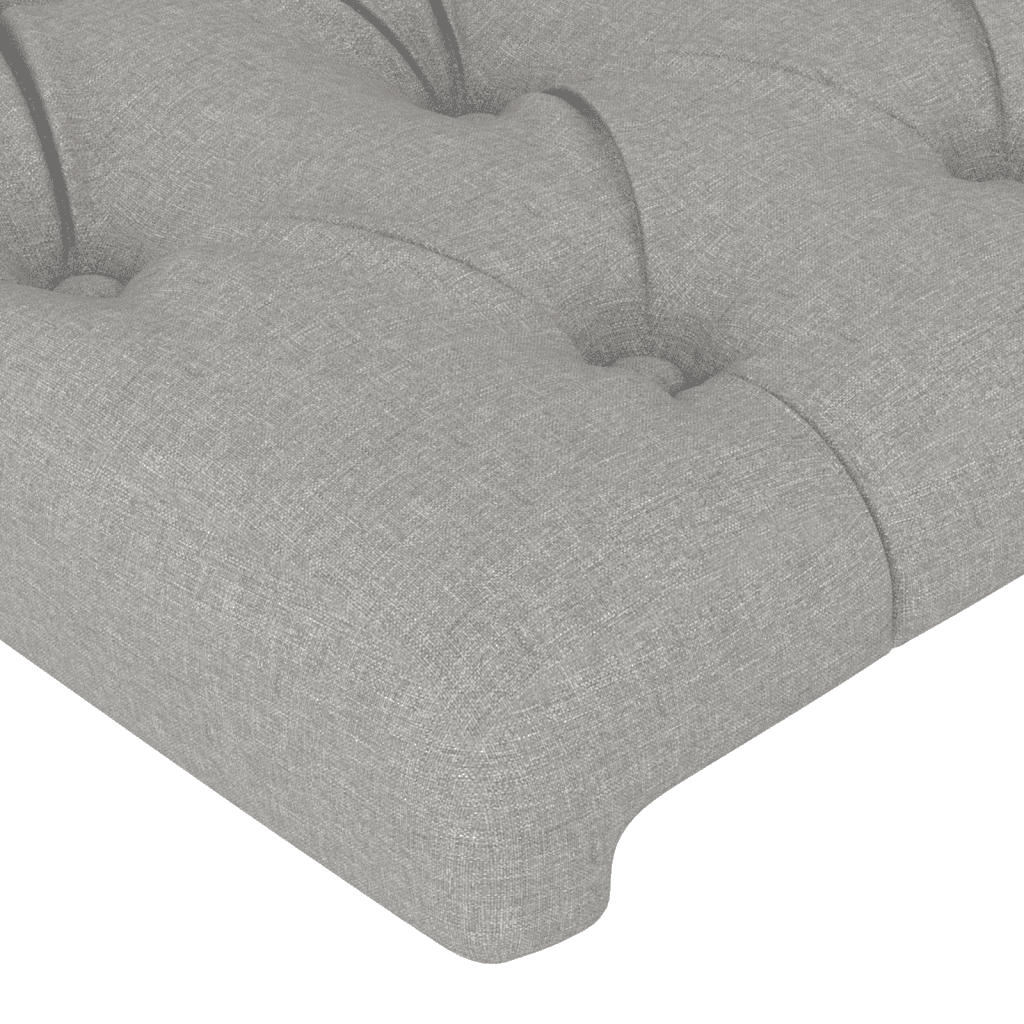 Sommier à lattes de lit avec matelas Gris clair 120x200cm Tissu