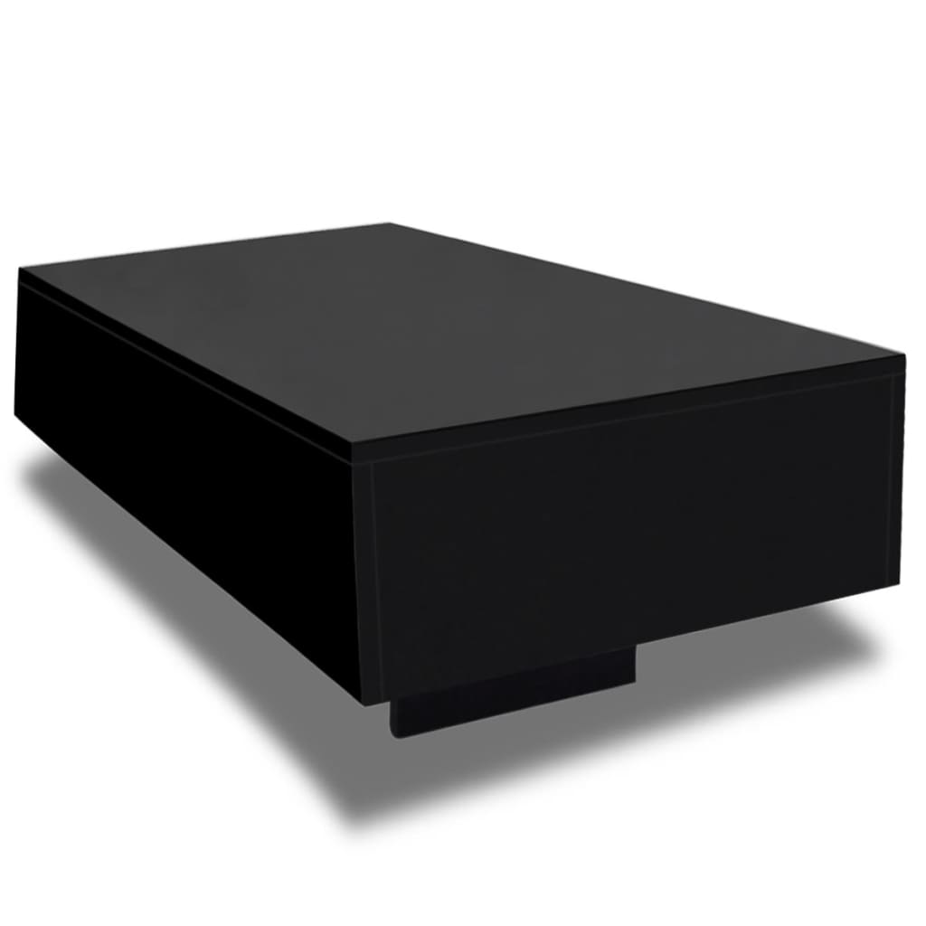 Table basse Haute brillance Noir Tables basses vidaXL   