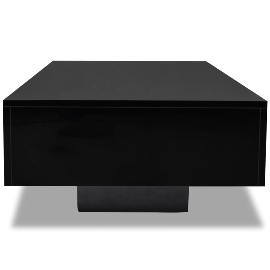 Table basse Haute brillance Noir Tables basses vidaXL   