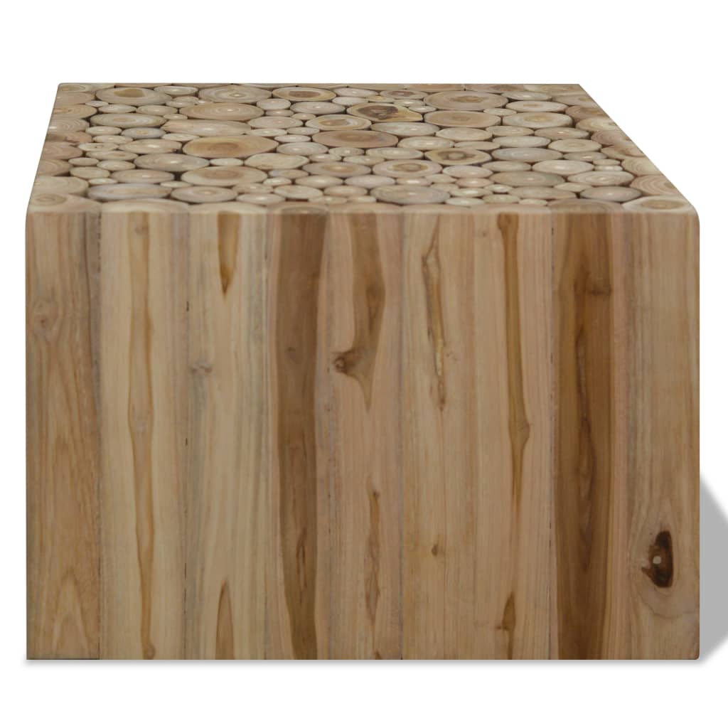 Table basse Teck authentique 50 x 50 x 35 cm Tables basses vidaXL   
