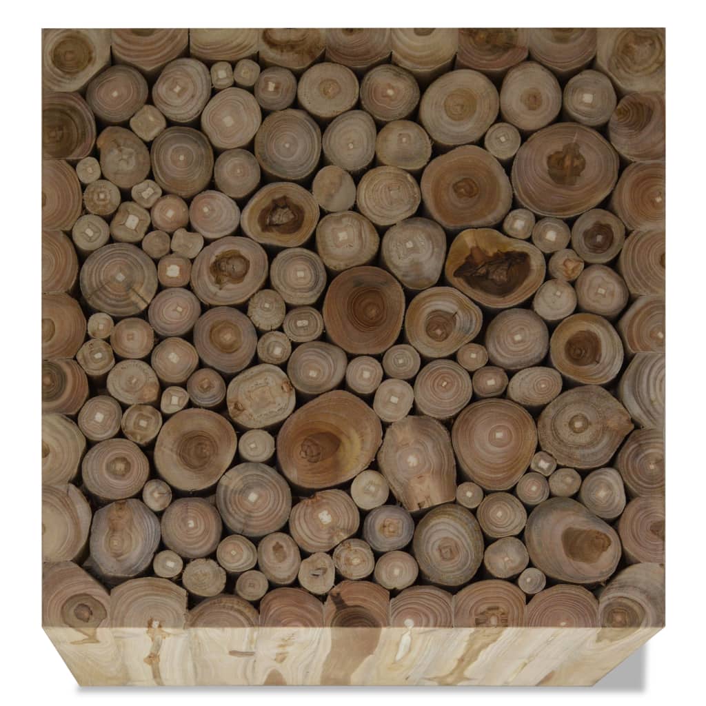 Table basse Teck authentique 50 x 50 x 35 cm Tables basses vidaXL   