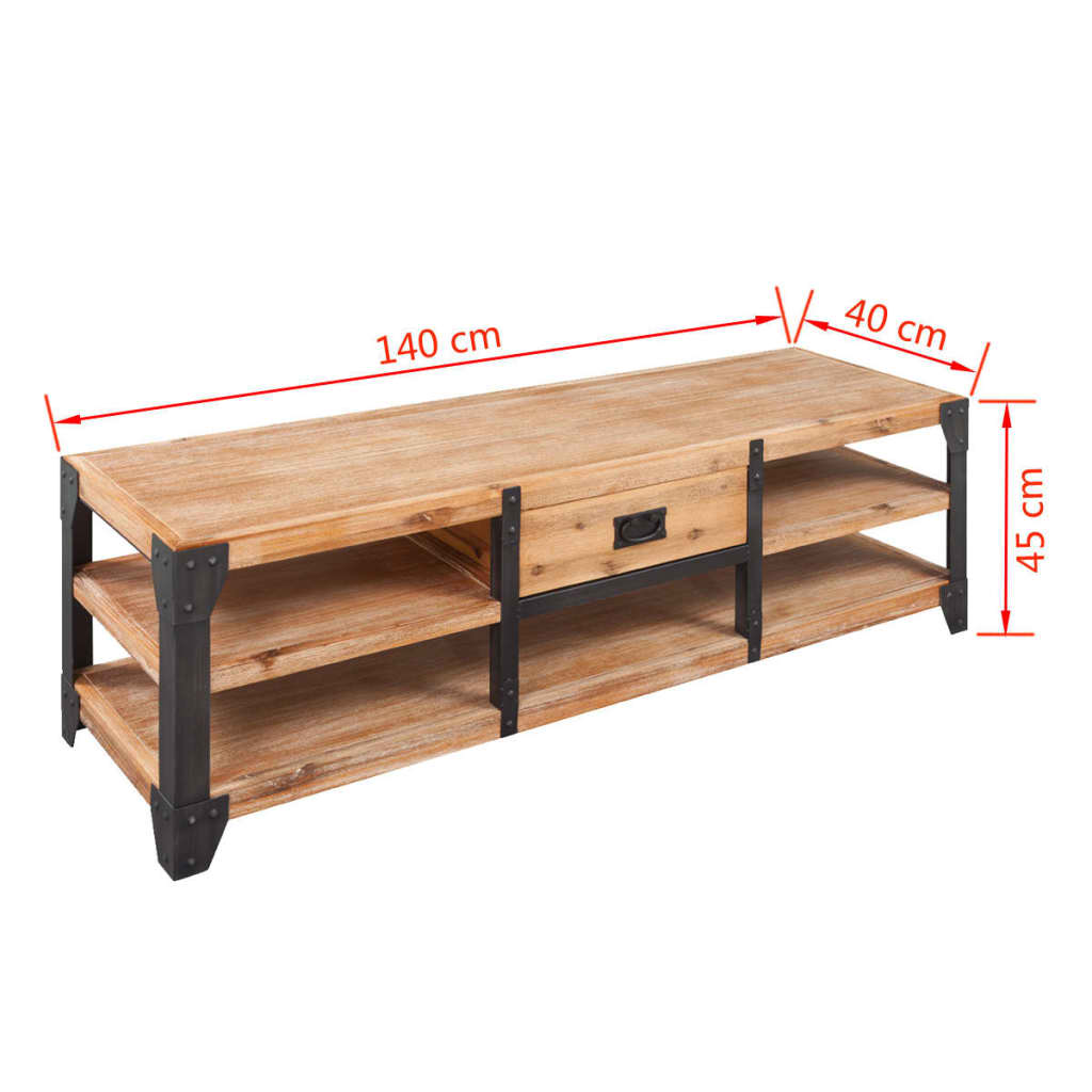 Mobilier de salon 3 pièces Bois d'acacia massif Ensembles de meubles de salon-séjour vidaXL   