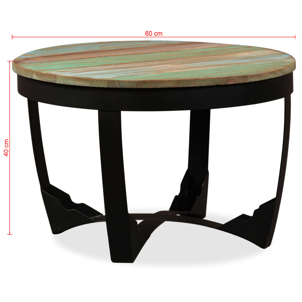 Table basse bois de récupération massif 60x40 cm Tables basses vidaXL   