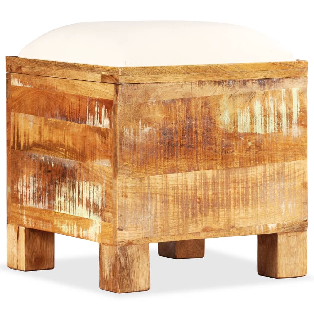 Banc de rangement Bois massif recyclé 40 x 40 x 45 cm Coffres de rangement vidaXL   