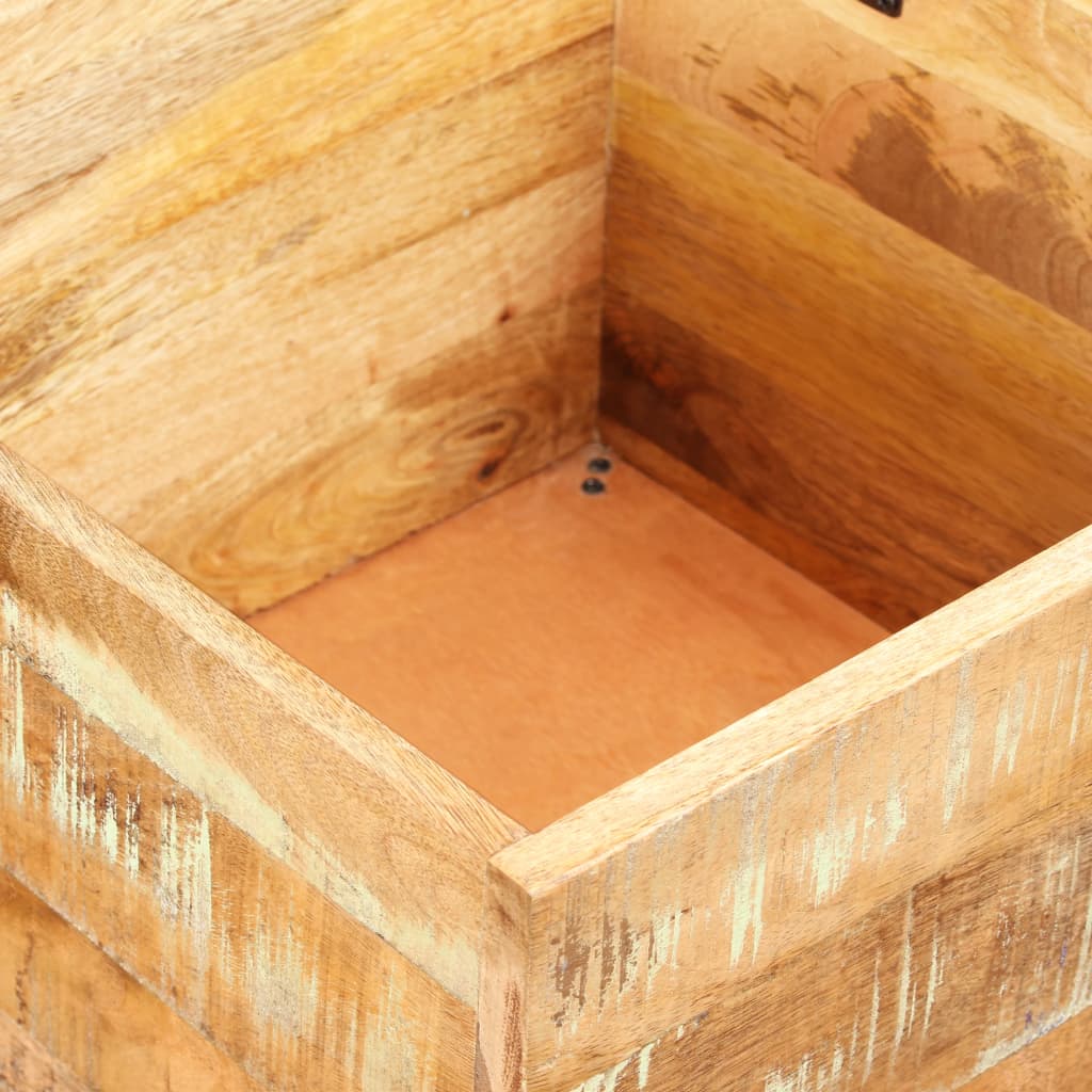 Banc de rangement Bois massif recyclé 40 x 40 x 45 cm Coffres de rangement vidaXL   
