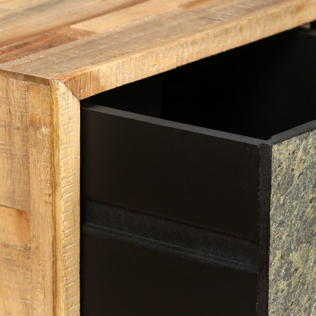 Table basse Teck de récupération massif 90 x 65 x 40 cm Tables basses vidaXL   