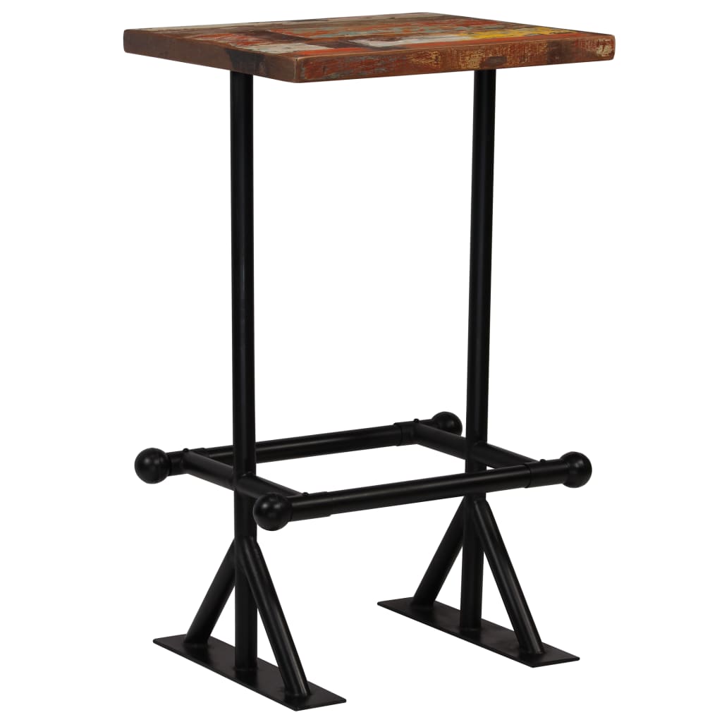 Mobilier de bar 3 pcs Bois de récupération massif Multicolore Meubles de salle à manger vidaXL   