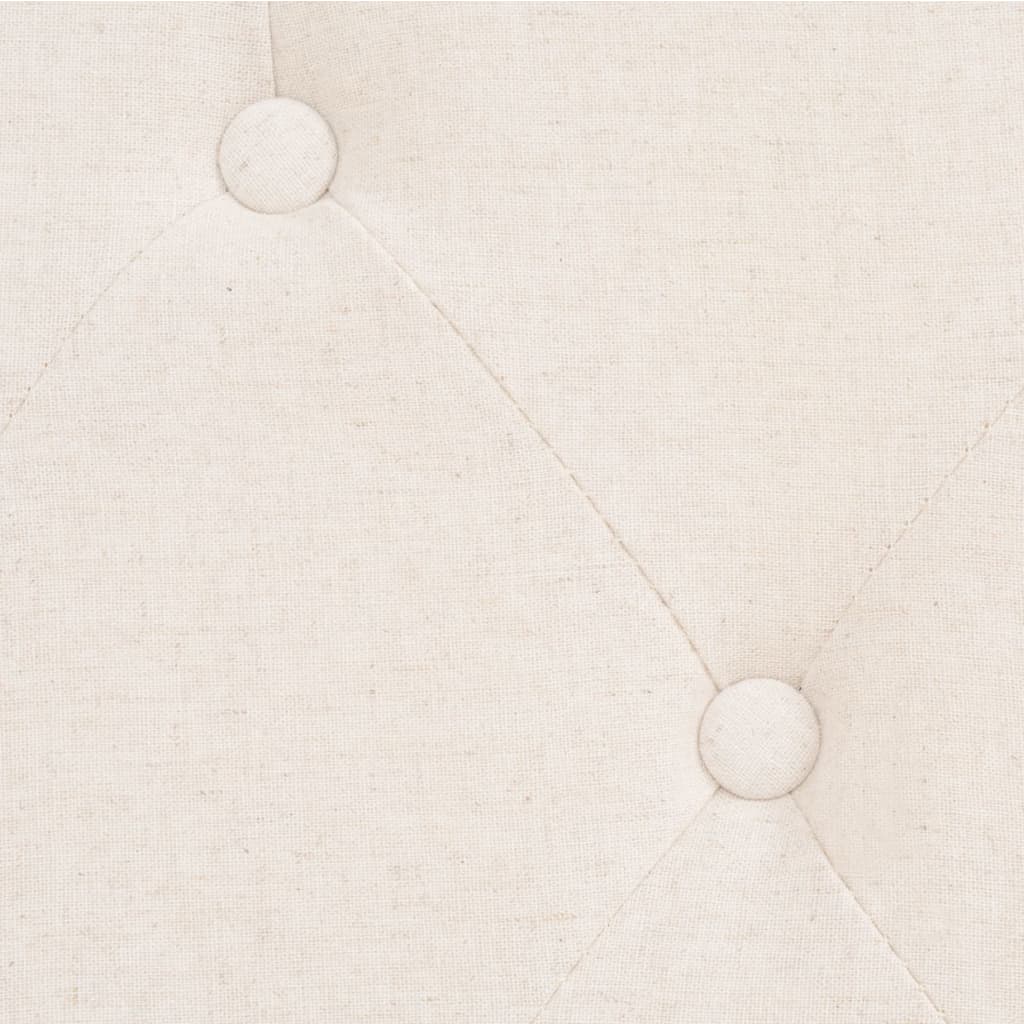 Ensemble de canapés 2 pcs tissu blanc crème Canapés vidaXL   