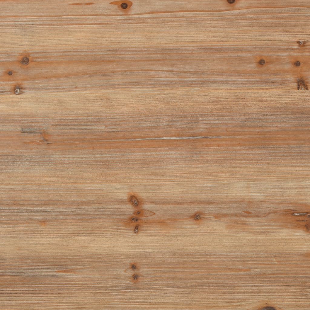 Bureau à piédestal unique Bois de sapin et acier 100x50x76 cm Bureaux vidaXL   