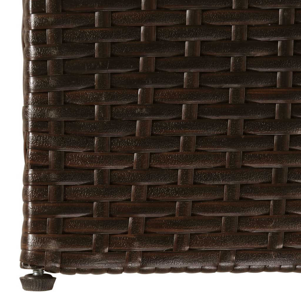 Boîte de stockage de jardin Marron 150x100x100cm Résine tressée Coffres de jardin vidaXL   