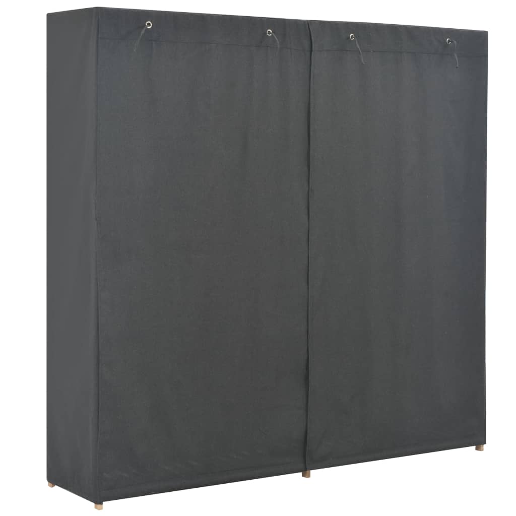 Garde-robe Gris 200 x 40 x 170 cm Tissu Armoires vidaXL   