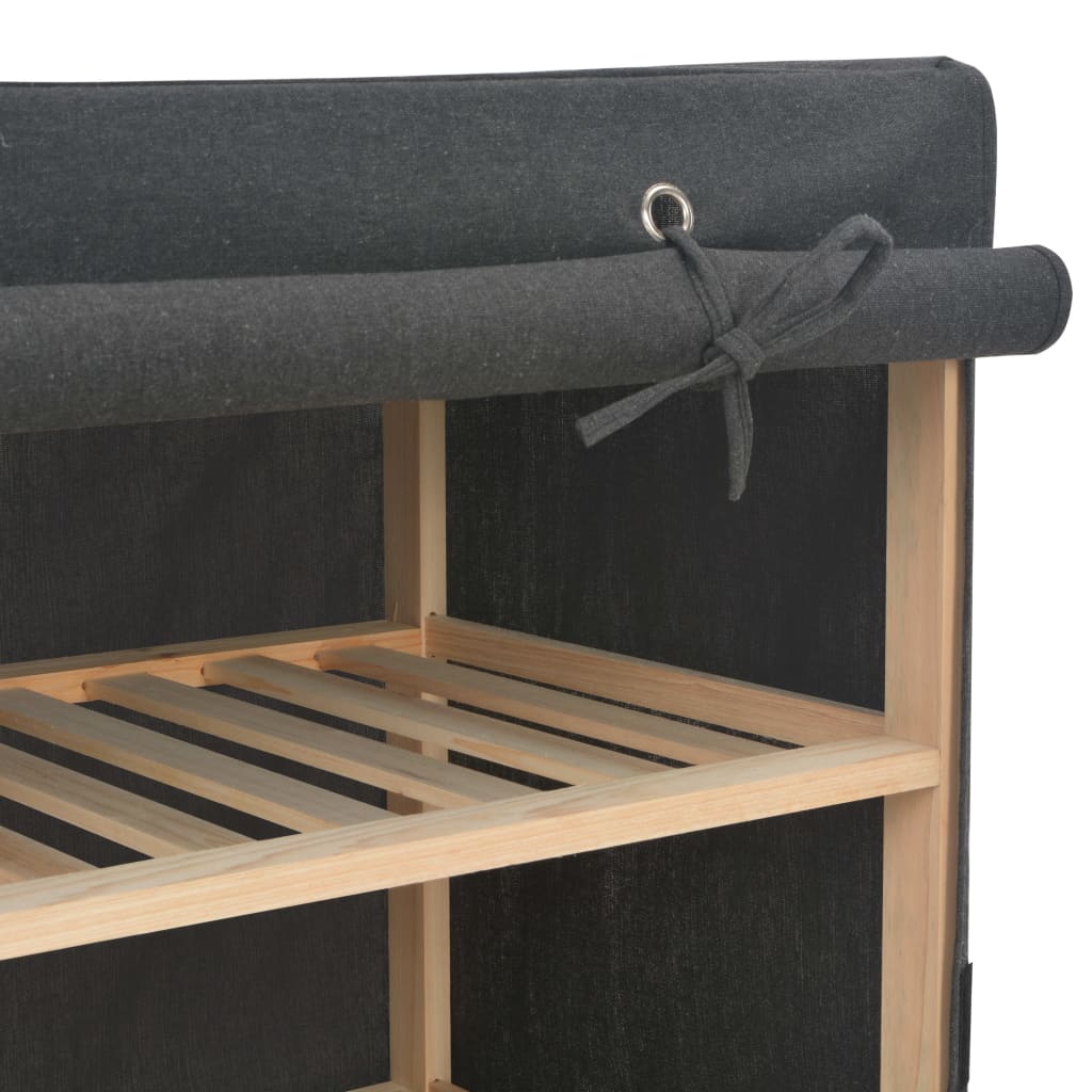 Garde-robe Gris 200 x 40 x 170 cm Tissu Armoires vidaXL   