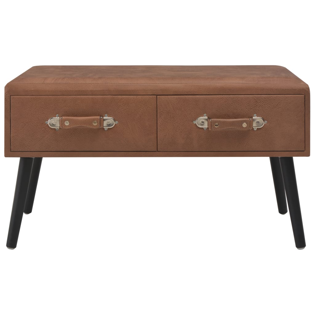 Table basse Marron foncé 80x40x46 cm Similicuir Tables basses vidaXL   