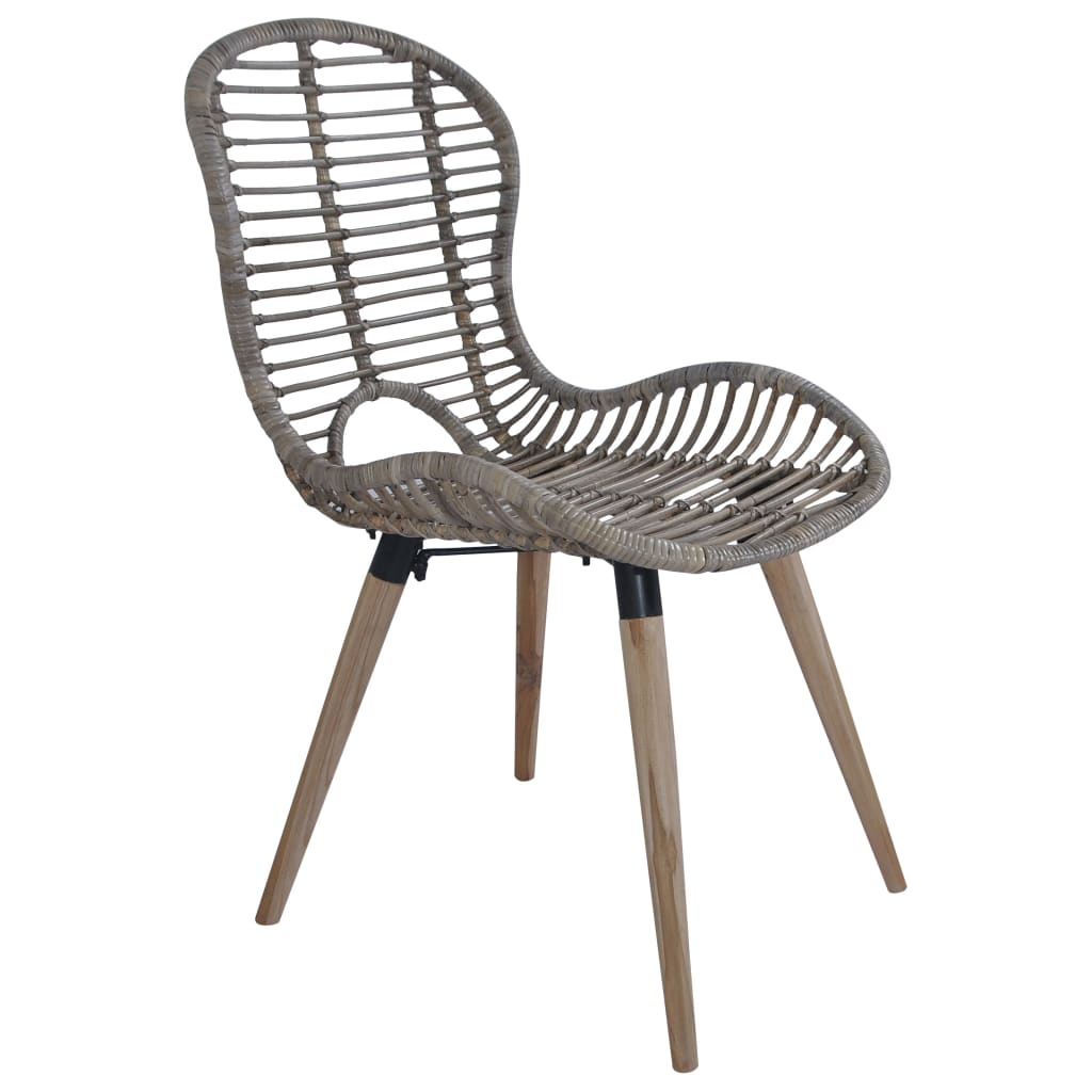 Chaises à manger lot de 6 marron rotin naturel Chaises de cuisine vidaXL   