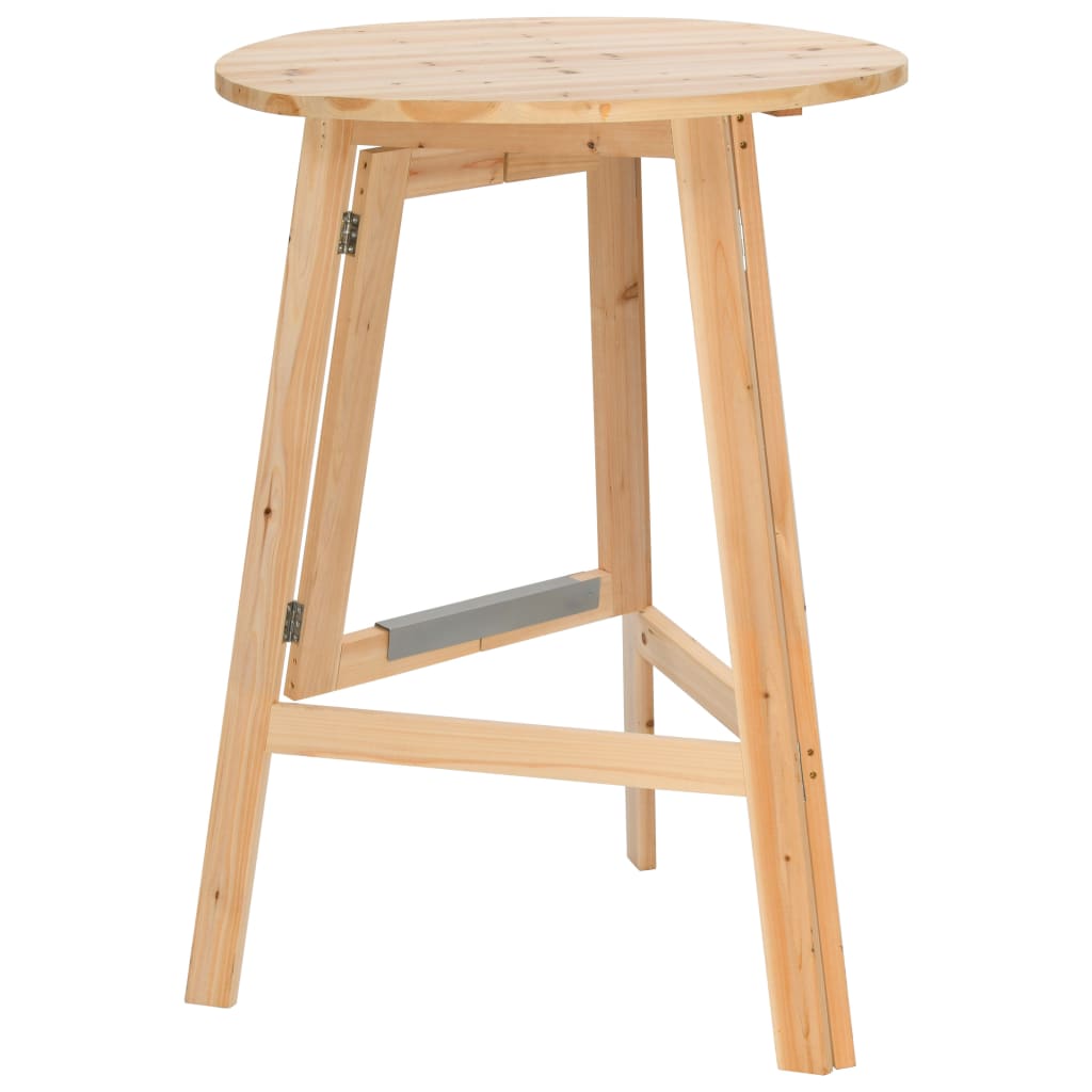 Table de bar pliable 78 cm Bois de sapin Tables pliantes vidaXL   
