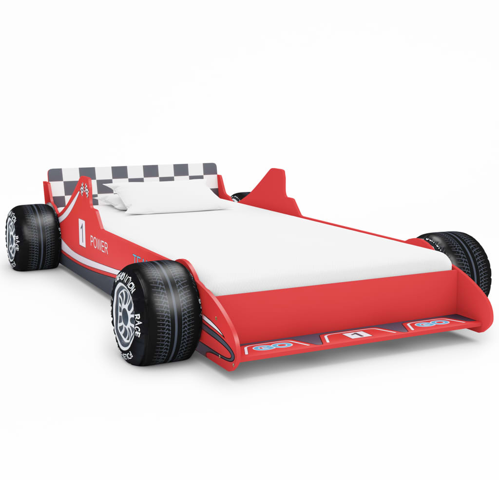 Lit voiture de course pour enfants 90 x 200 cm Rouge Lits bébés et enfants vidaXL   