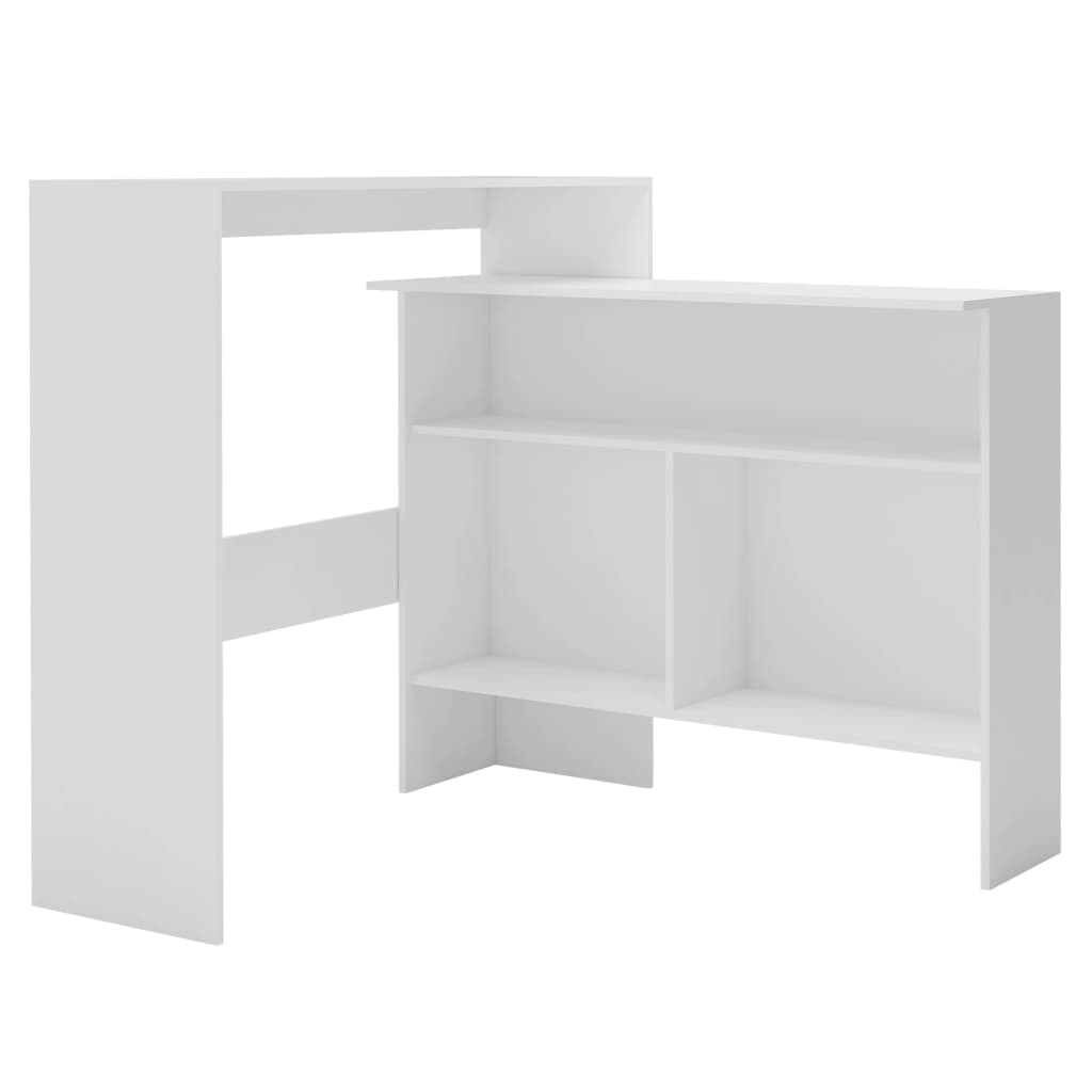 Table de bar avec 2 dessus de table Blanc 130 x 40 x 120 cm Tables à manger vidaXL   