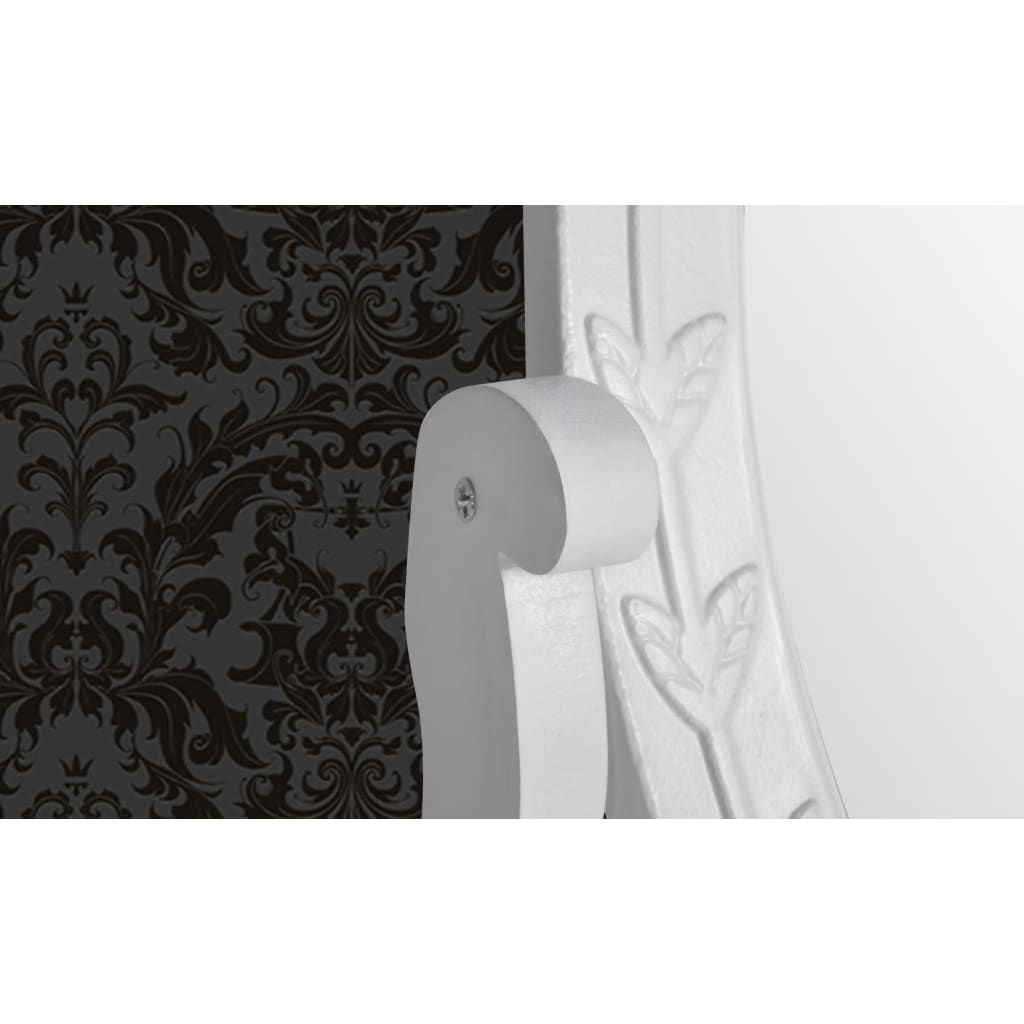 Coiffeuse avec miroir pivotant ovale MDF Coiffeuses vidaXL   