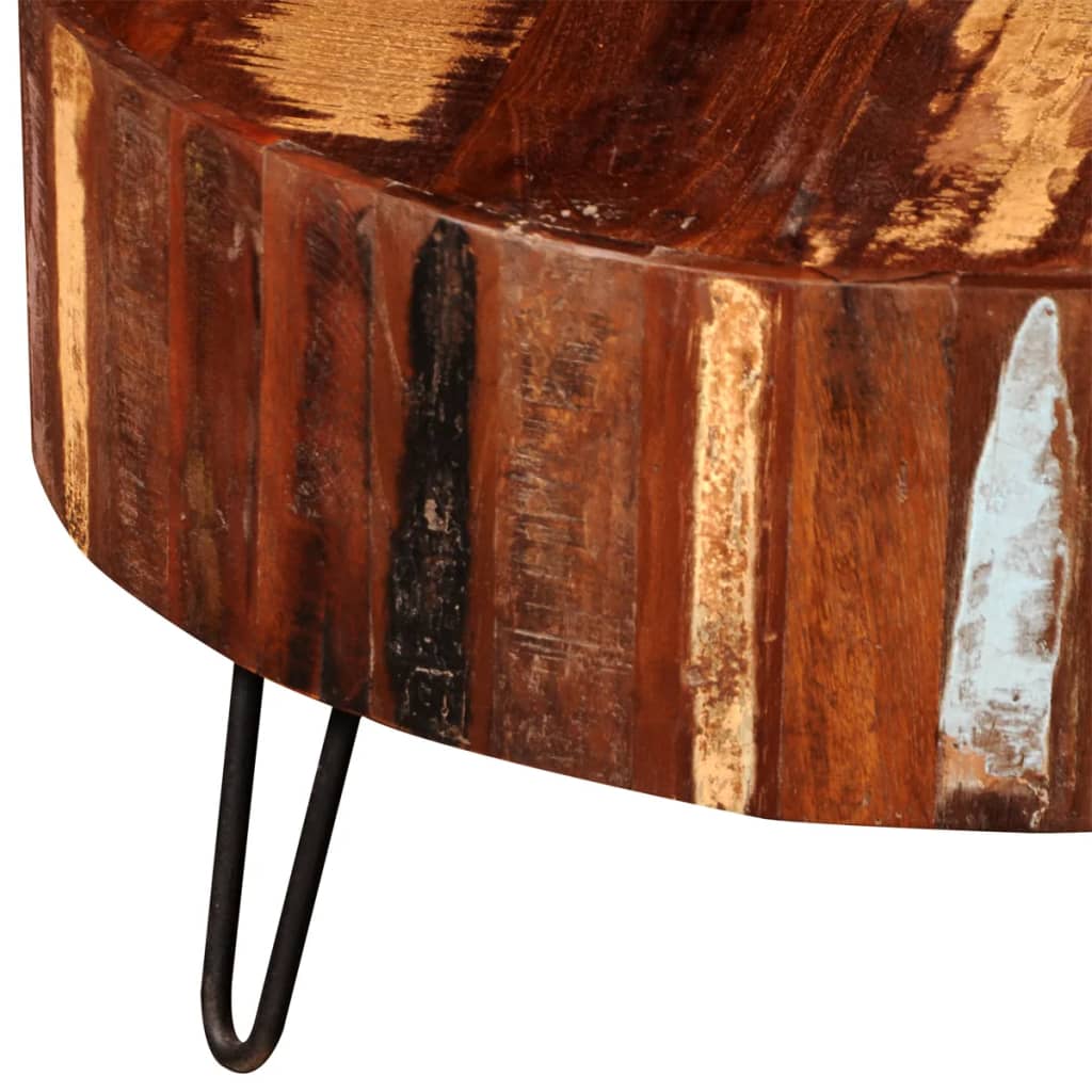 Table basse ronde Bois massif de récupération Tables basses vidaXL   
