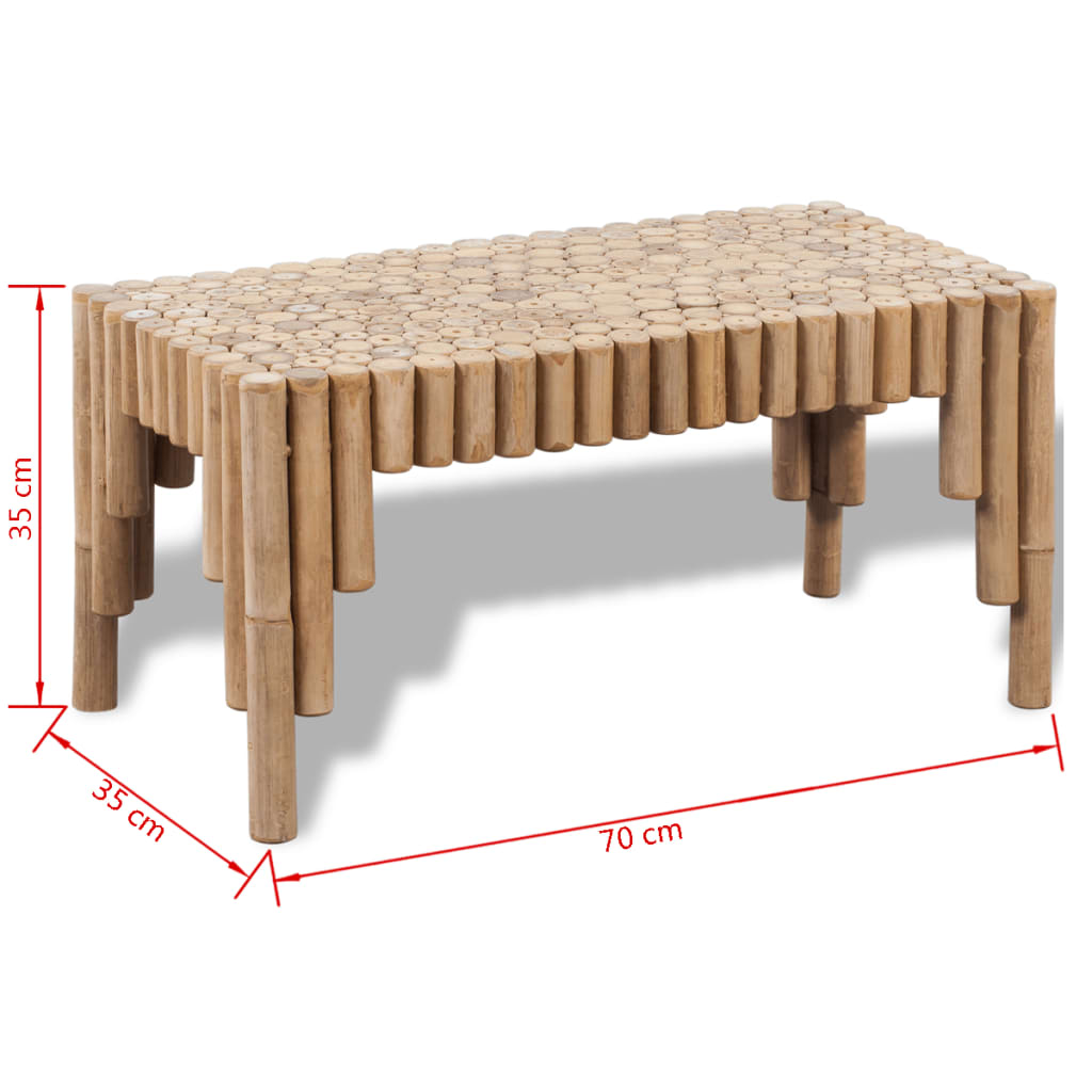 Table basse Bambou Tables basses vidaXL   