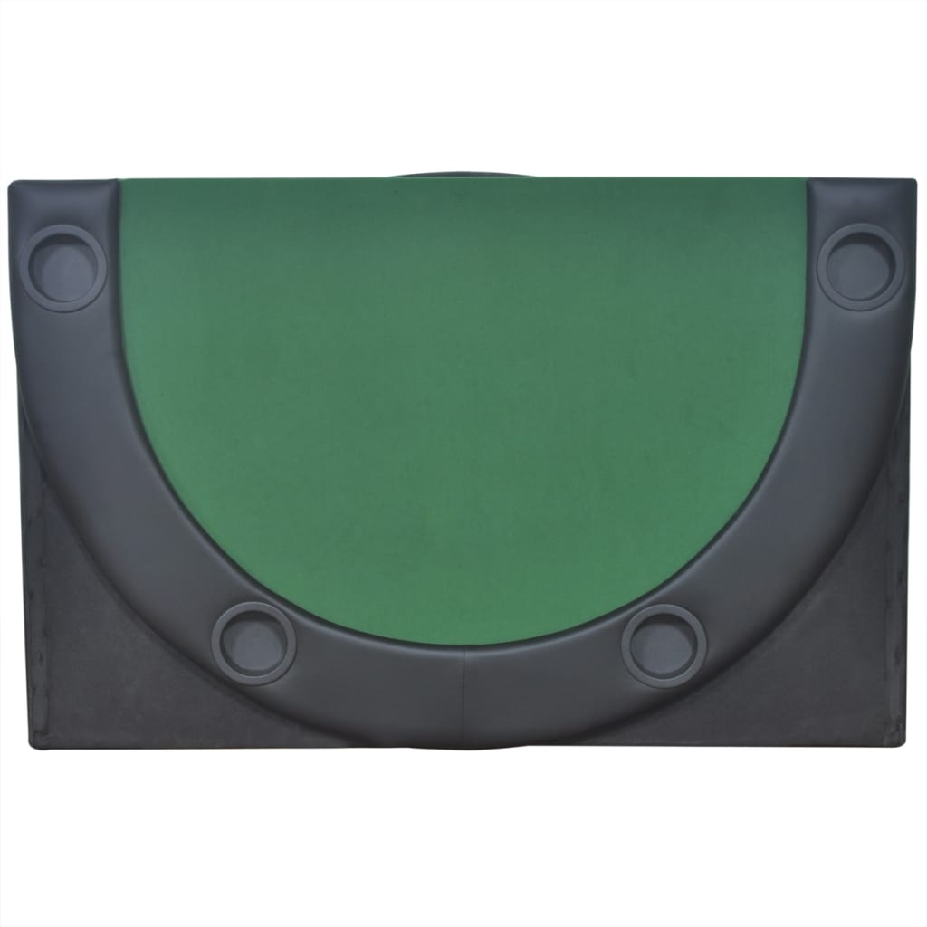 Dessus de table de poker pliable pour 10 joueurs Vert Tables de poker & de jeux vidaXL   
