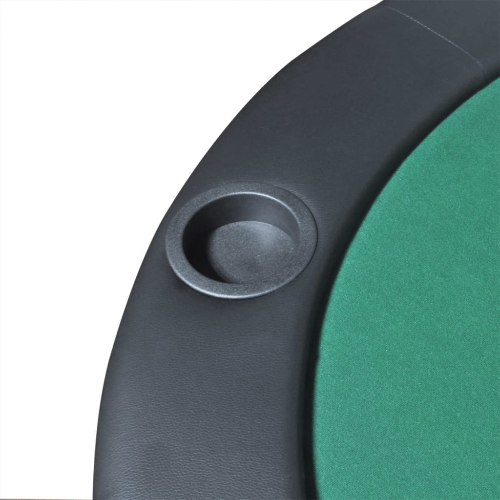 Dessus de table de poker pliable pour 10 joueurs Vert Tables de poker & de jeux vidaXL   