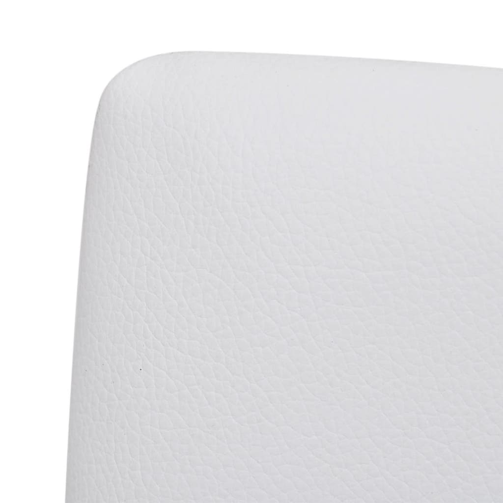 Chaises à manger cantilever lot de 6 blanc similicuir Chaises de cuisine vidaXL   
