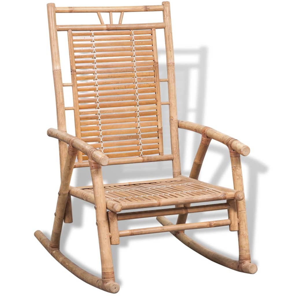 Chaise à bascule en bambou Fauteuils à bascule vidaXL   
