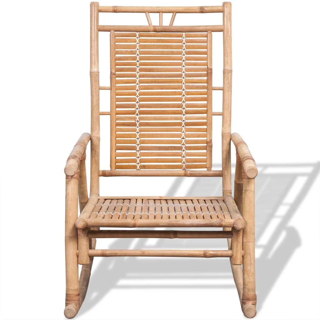 Chaise à bascule en bambou Fauteuils à bascule vidaXL   