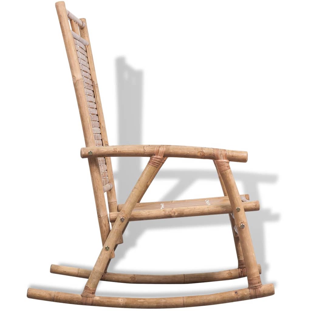 Chaise à bascule en bambou Fauteuils à bascule vidaXL   
