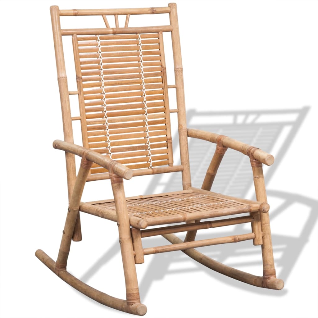 Chaise à bascule en bambou Fauteuils à bascule vidaXL   