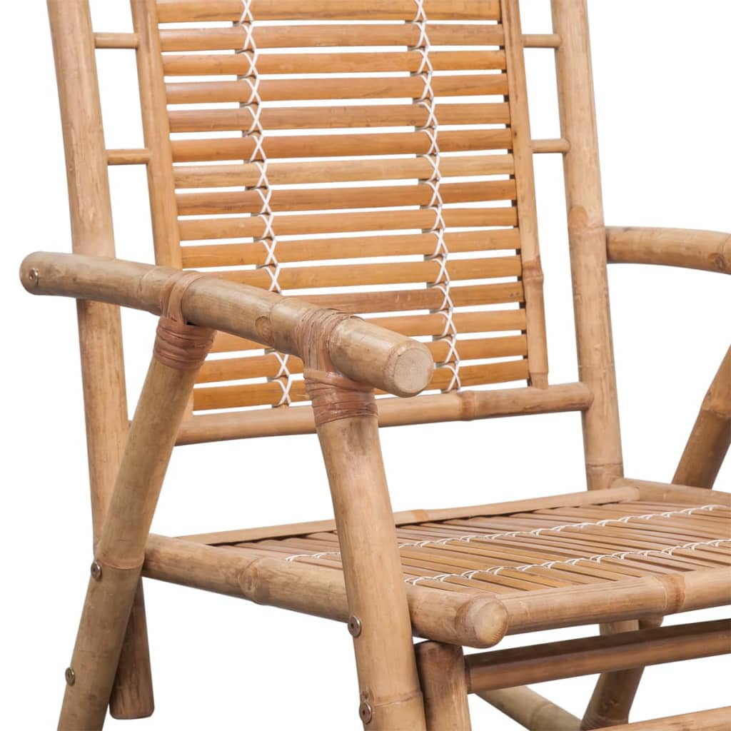 Chaise à bascule en bambou Fauteuils à bascule vidaXL   