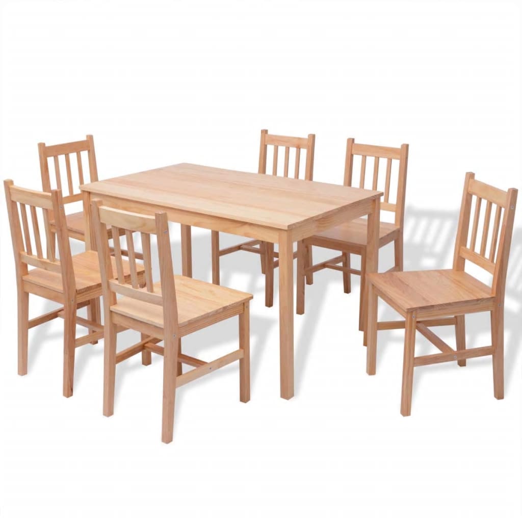 Ensemble de salle à manger sept pièces Pinède Meubles de salle à manger vidaXL   