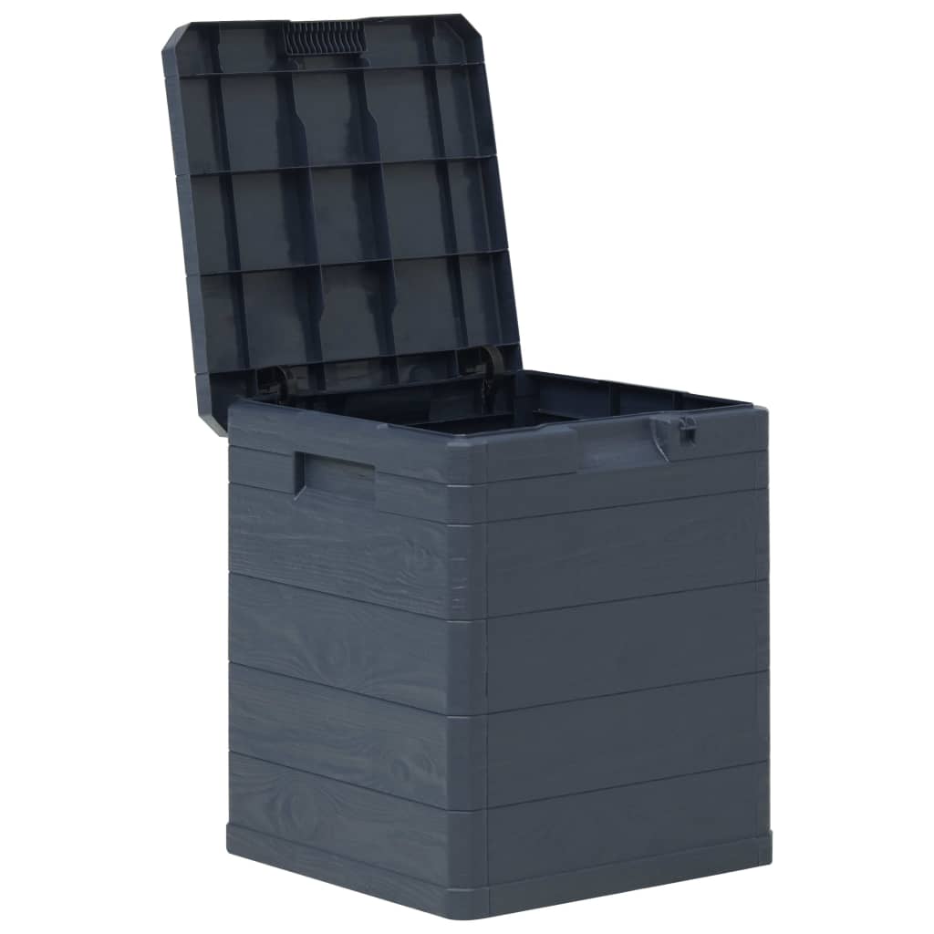 Boîte de rangement de jardin 90 L Anthracite Coffres de jardin vidaXL   
