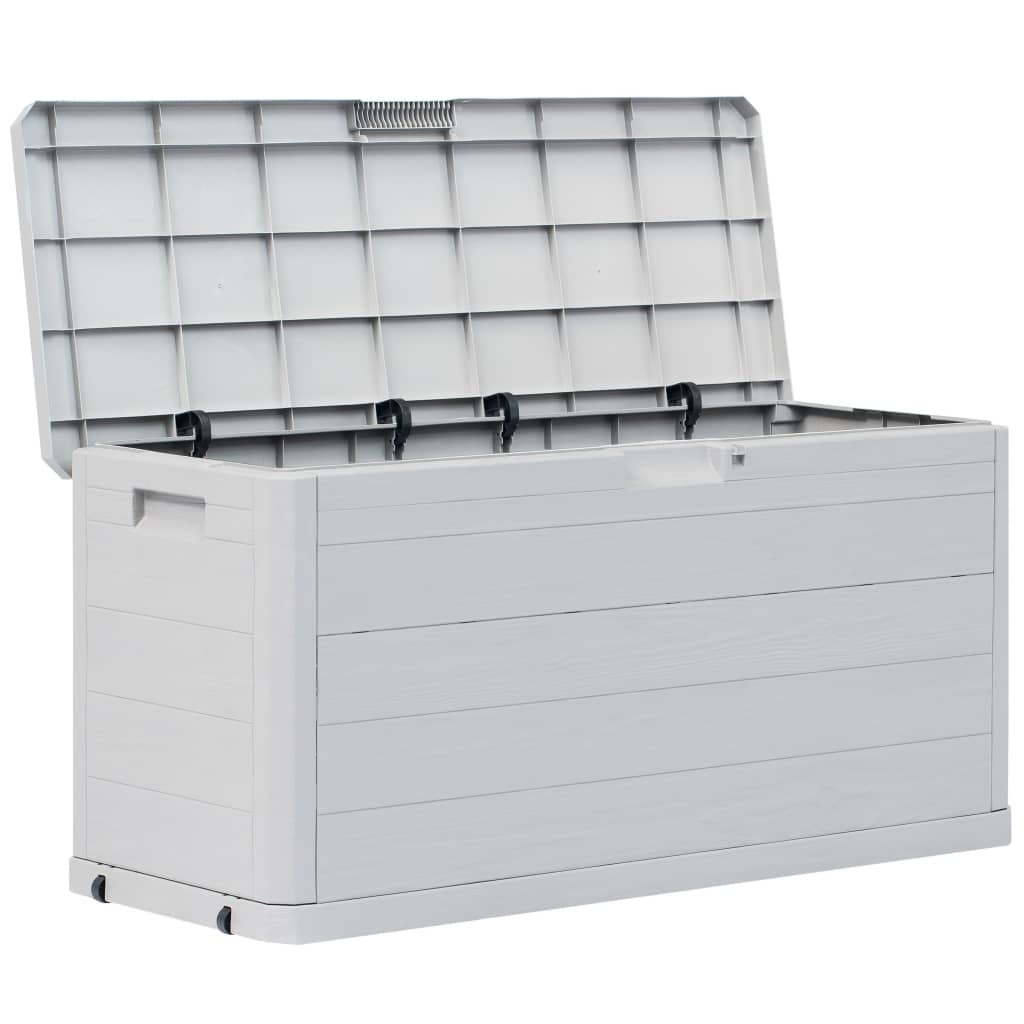 Boîte de rangement de jardin 280 L Gris clair Coffres de jardin vidaXL   