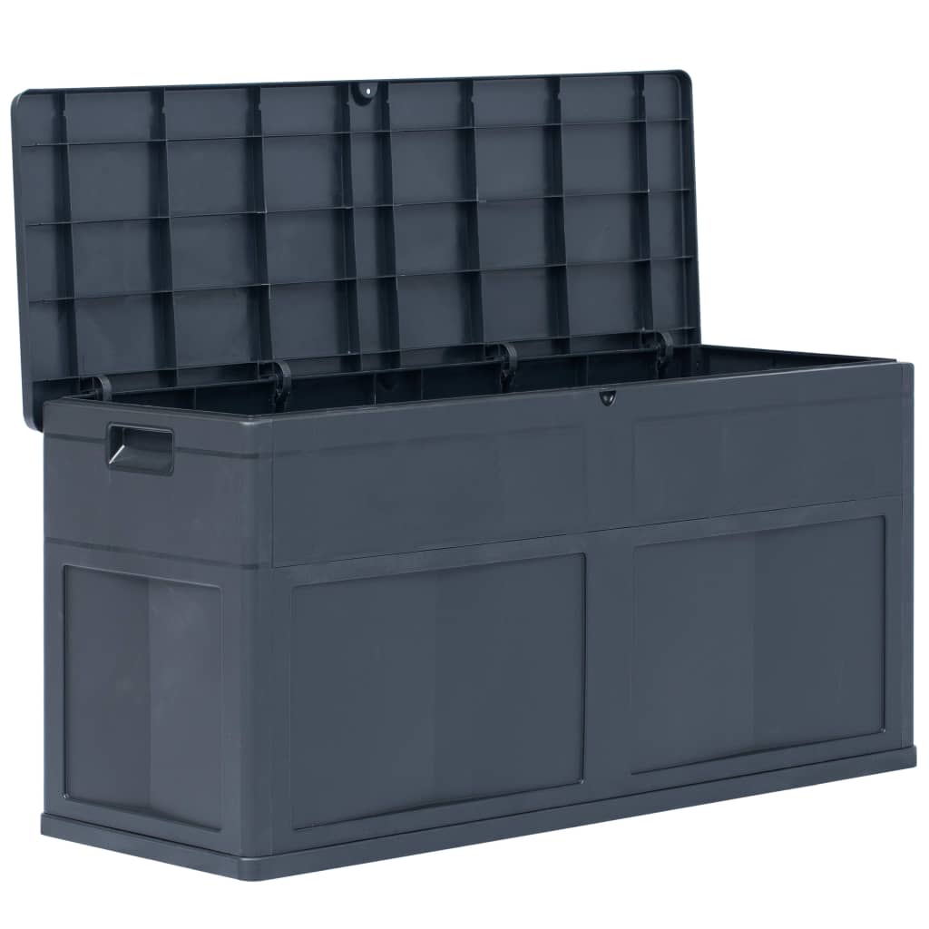 Boîte de rangement de jardin 320 L Noir Coffres de jardin vidaXL   