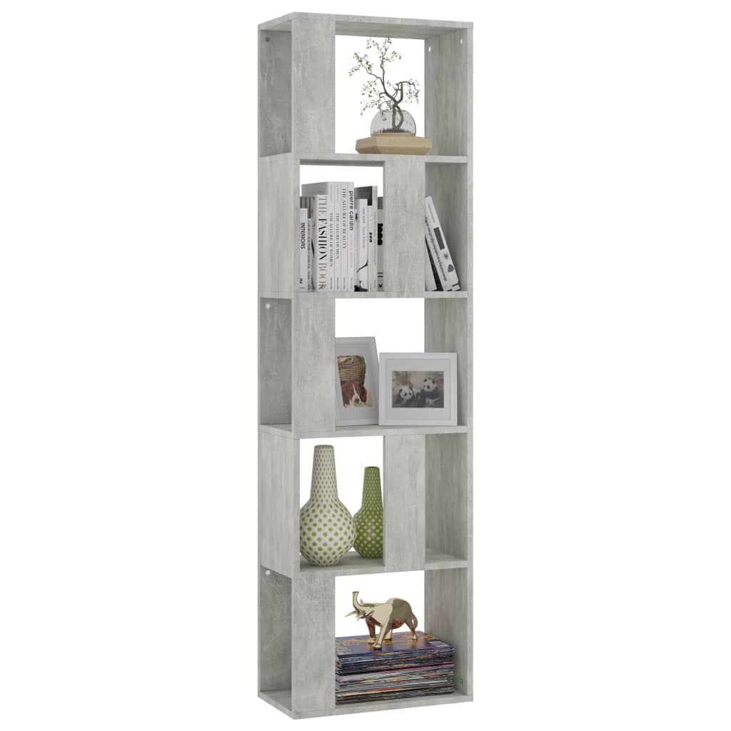 Bibliothèque/Séparateur de pièce Gris béton 45x24x159 cm Bibliothèques vidaXL   