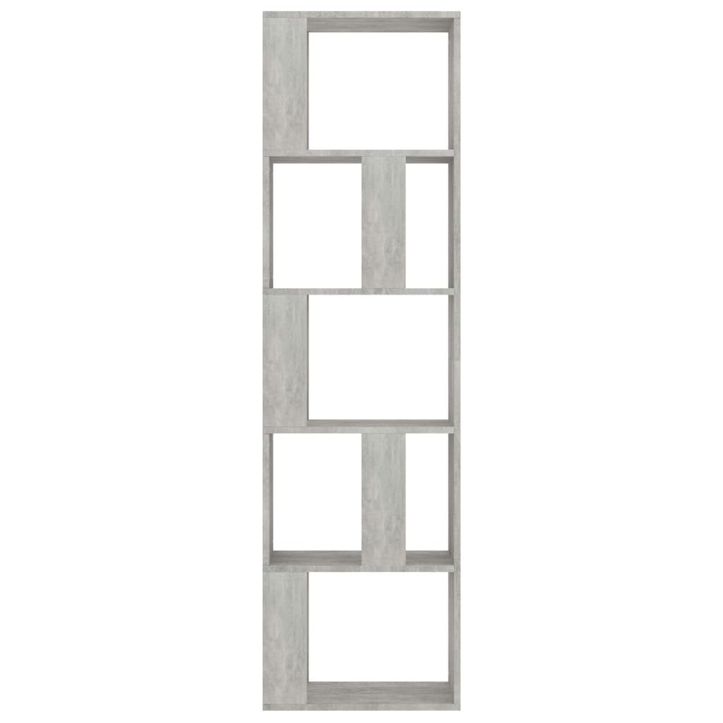 Bibliothèque/Séparateur de pièce Gris béton 45x24x159 cm Bibliothèques vidaXL   