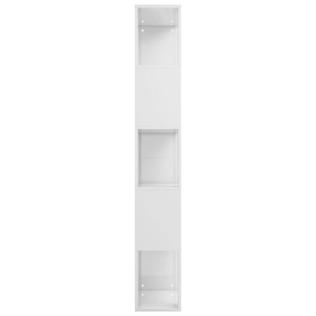 Bibliothèque/Séparateur de pièce Blanc brillant 45x24x159 cm Bibliothèques vidaXL   